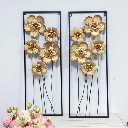 Künstlerische florale Wandmetalldekoration Karnz