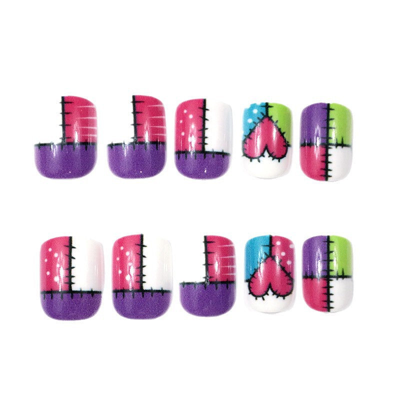 Künstlerisches Herz-Print-Nagelkunst-Set Karnz