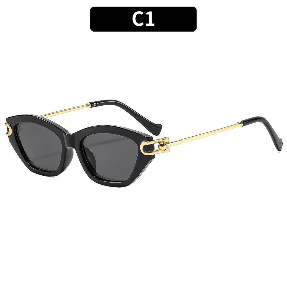 Geometrische Katzenaugen-Sonnenbrille