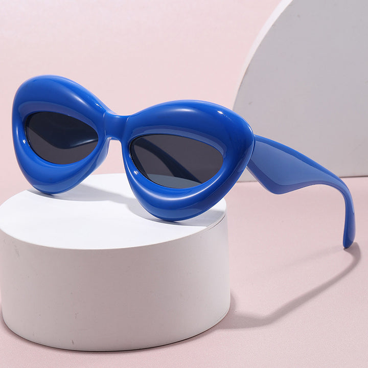 Damen kreative Designer-Sonnenbrille im Cat-Eye-Stil Karnz