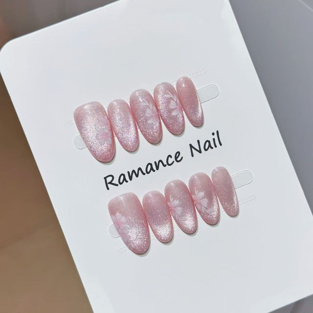Floral Design Press-On Nail Set Karnz
