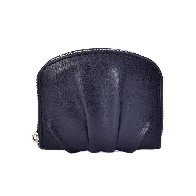 Elegante strukturierte Leder-Münztasche Karnz