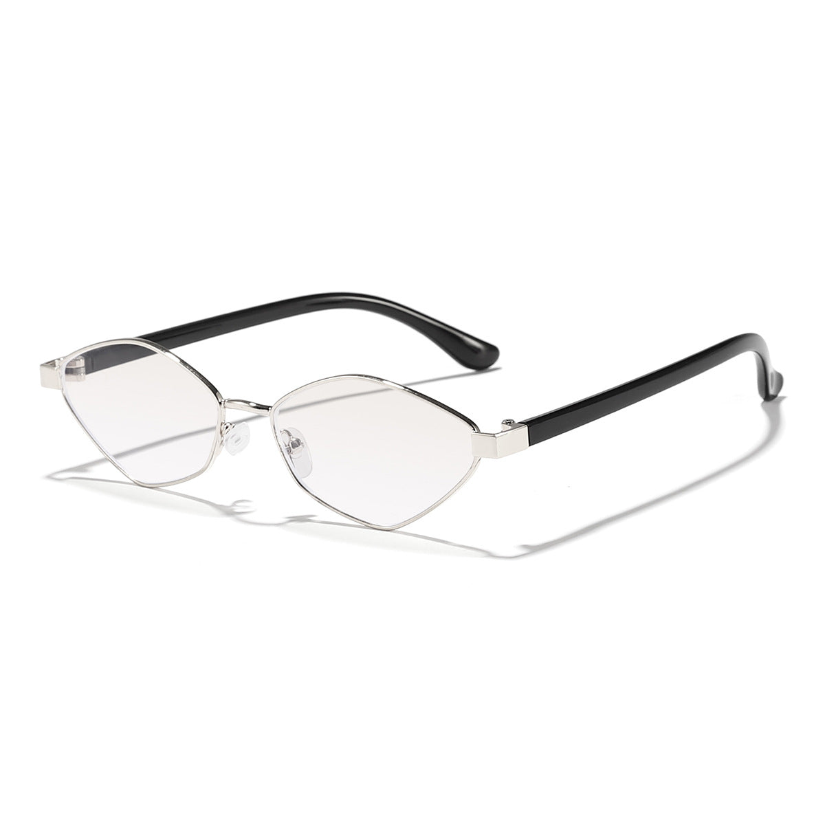 Damen Katzenaugen Sonnenbrille mit braunen Gläsern und elegantem Metallrahmen Karnz
