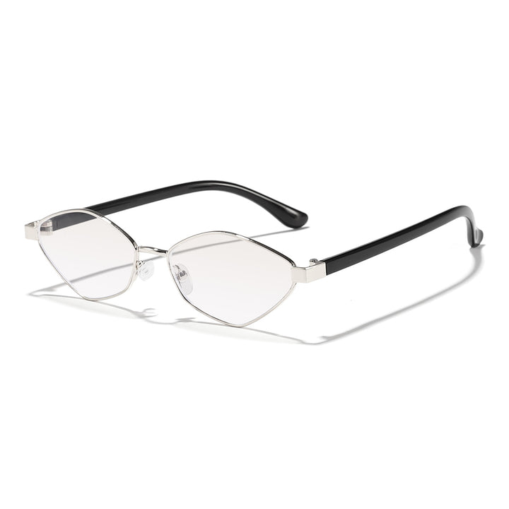 Damen Katzenaugen Sonnenbrille mit braunen Gläsern und elegantem Metallrahmen Karnz