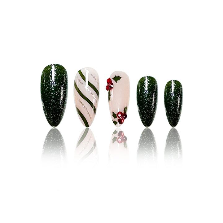 Festliche Feiertags-Nagelkunst-Verzierungen Karnz