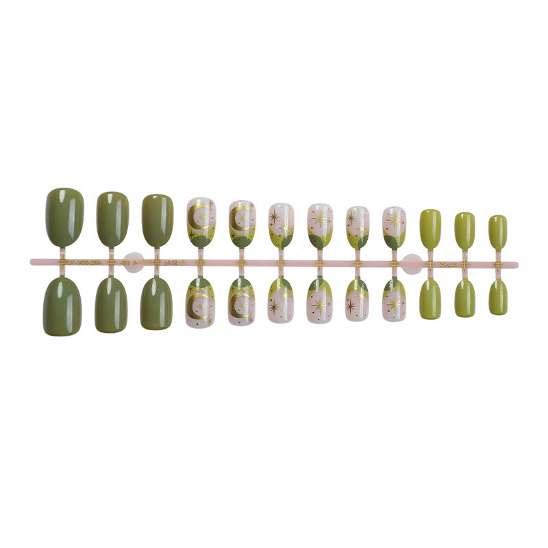 Dekoratives Press-On Nagelkunst-Set mit botanischen Inspirationen Karnz