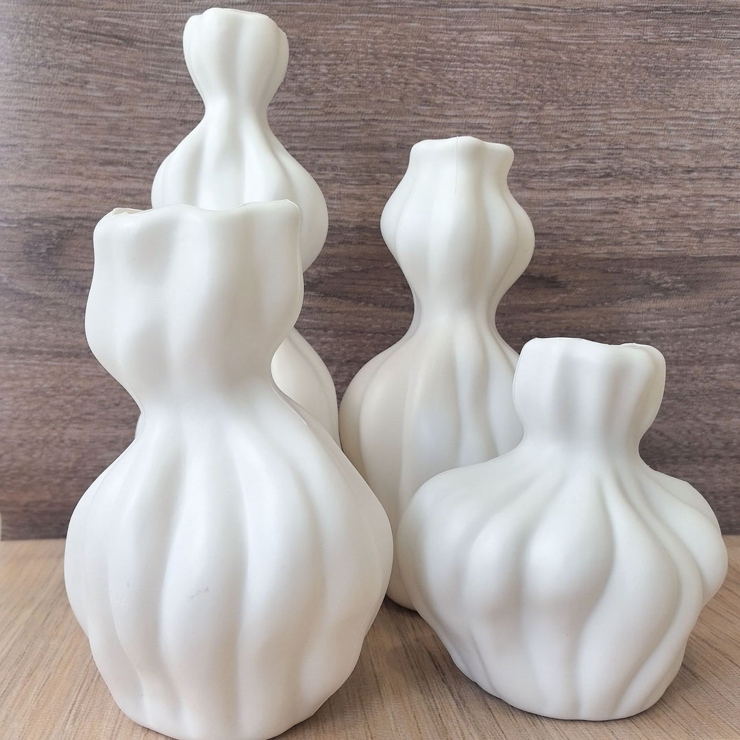 Abstract Textured Decorative Vase Karnz