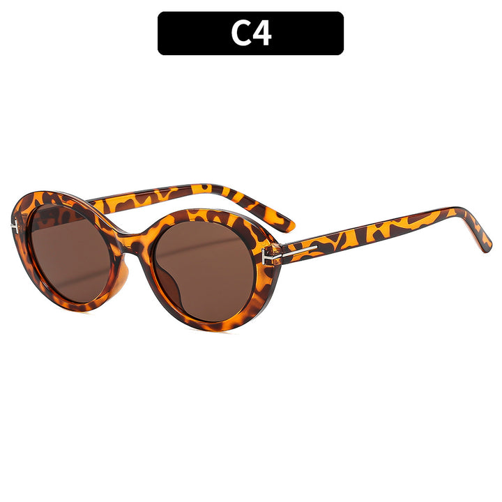 Stylische Übergroße Oval Sonnenbrille
