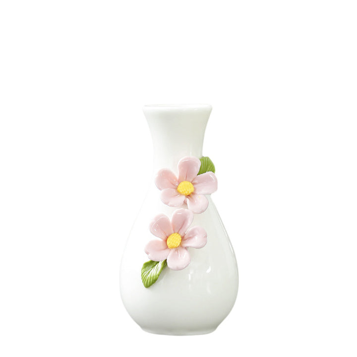 Elegante Florale Keramische Vase Karnz