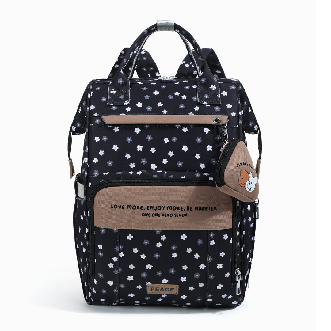 Chic Floral Print Multi-Functional Rucksack Karnz
