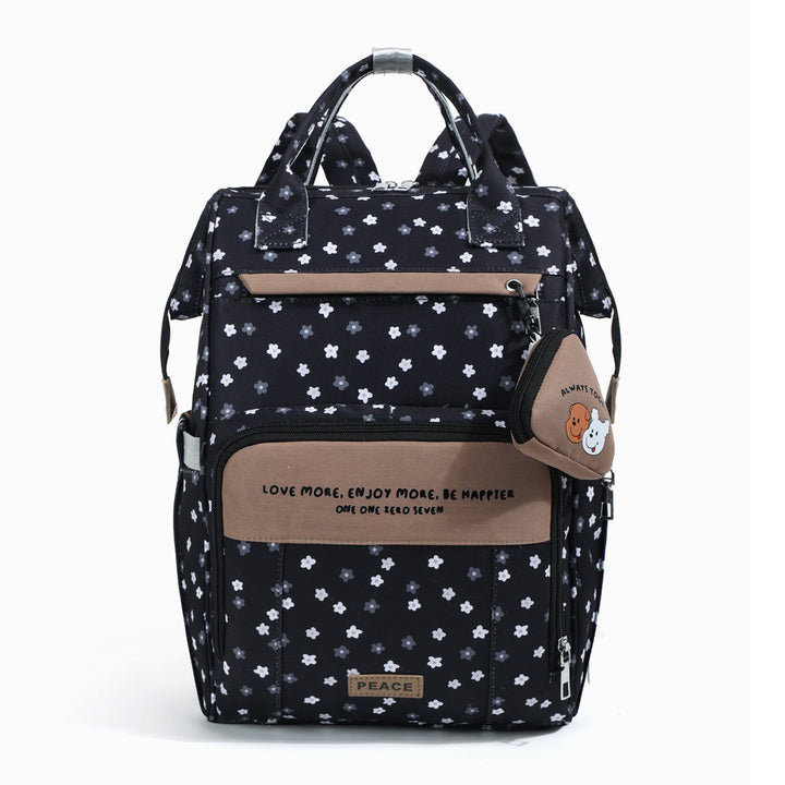 Chic Floral Print Multi-Functional Rucksack Karnz