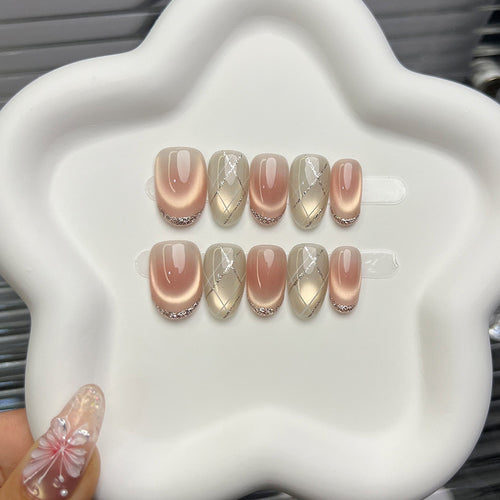 Elegantes Press-On Nagelkunst-Set