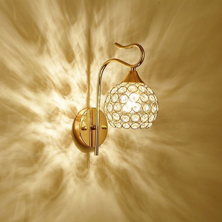 Elegante Kristall Wandlampe