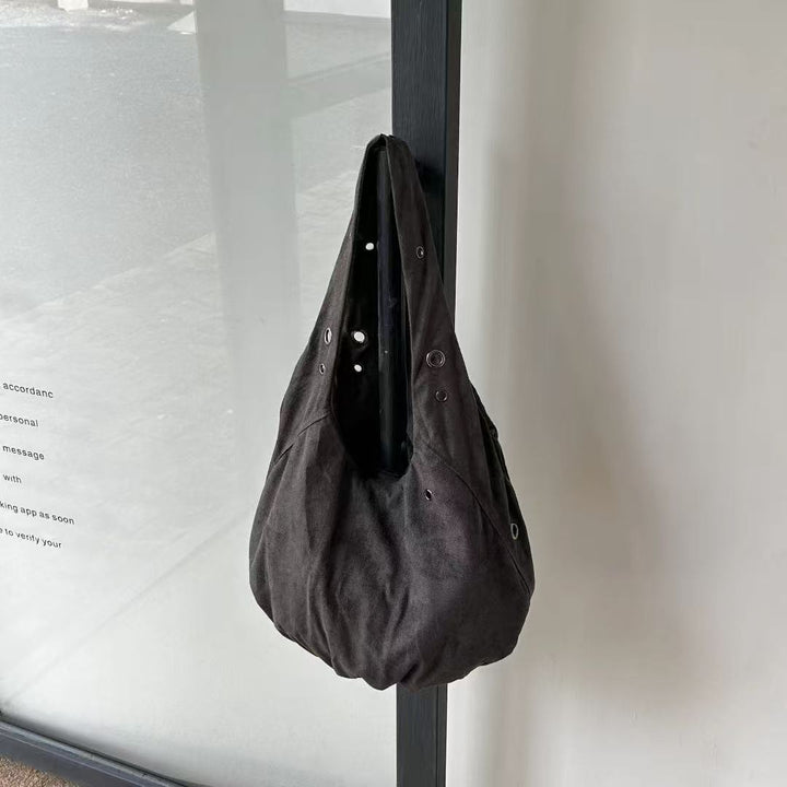 Lässige Canvas-Schultertasche