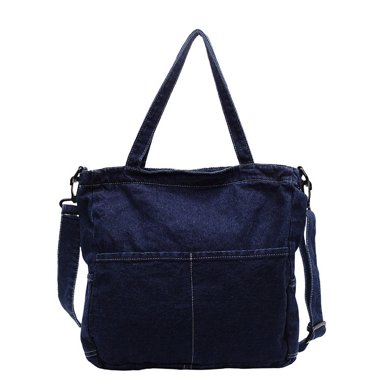 Premium Denim Schultertasche Karnz