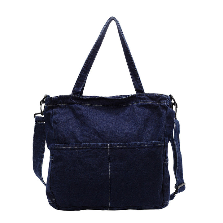 Premium Denim Schultertasche Karnz