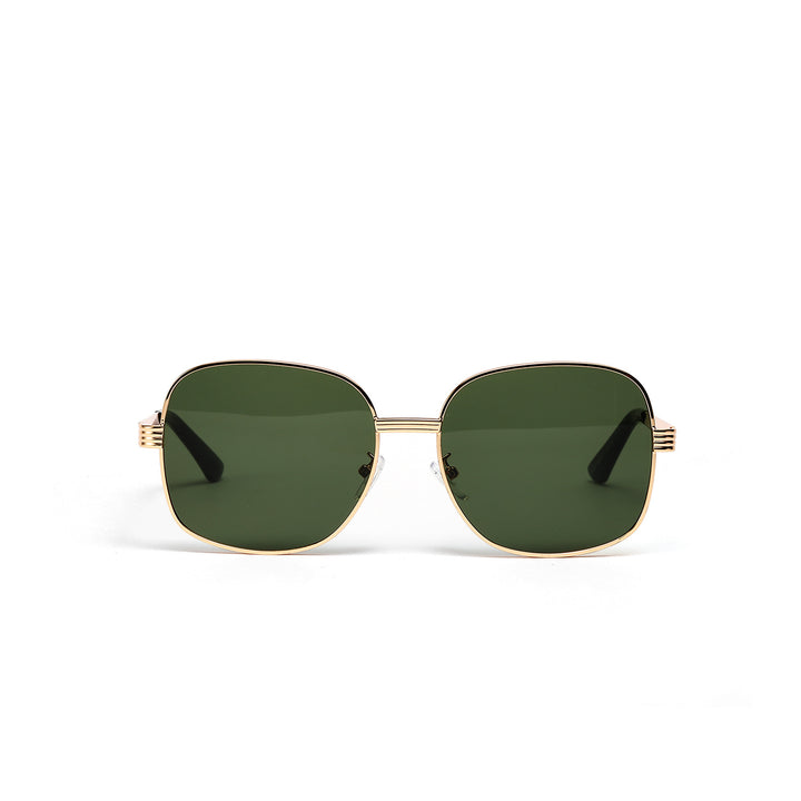Damen modische kantige Sonnenbrille mit luxuriösem goldenen Rahmen Karnz