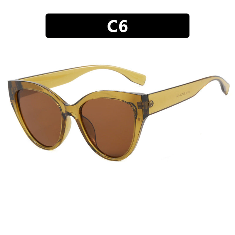 Damen Cat-Eye Sonnenbrille mit extravagantem Rahmen und UV-Schutz Karnz