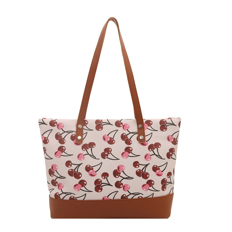 Verspielt bedruckte Canvas-Tasche Karnz