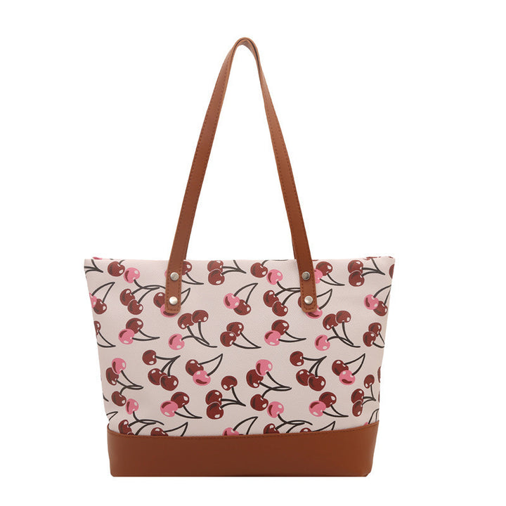 Verspielt bedruckte Canvas-Tasche Karnz