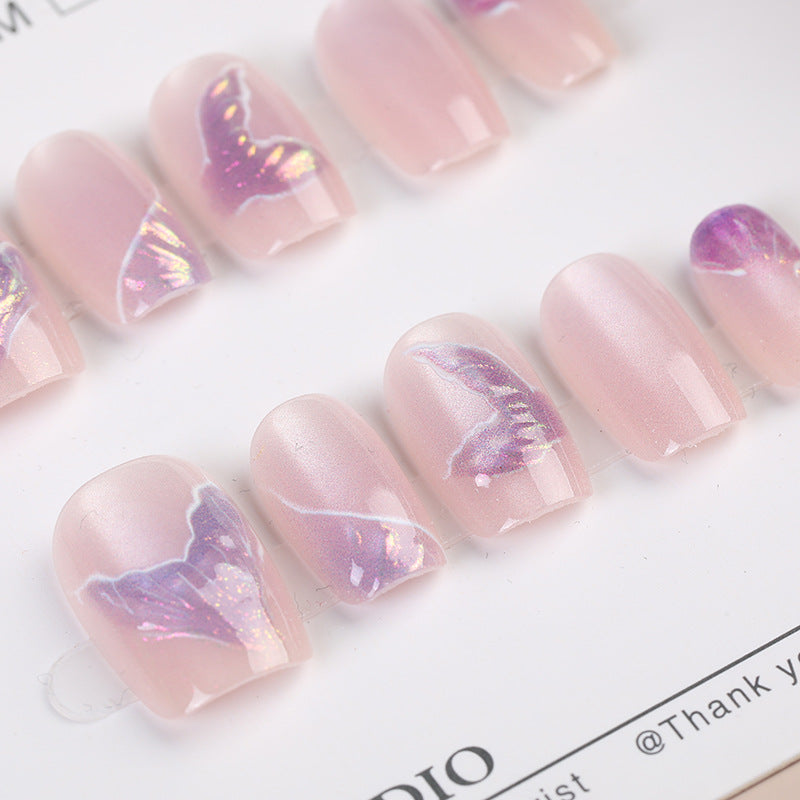 Butterfly Muster Press-On Nagel Set Karnz