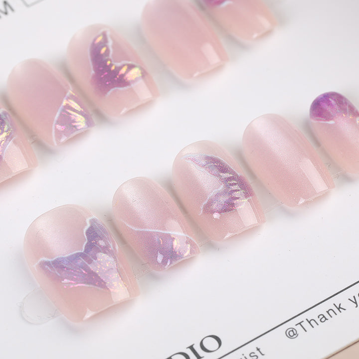 Butterfly Muster Press-On Nagel Set Karnz