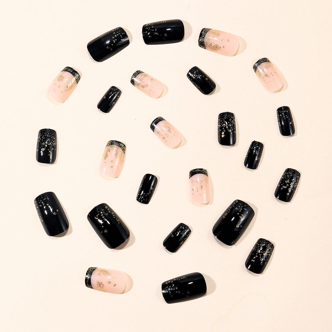 Elegante Glitzer Ombre Nagelkunst Extensions Karnz