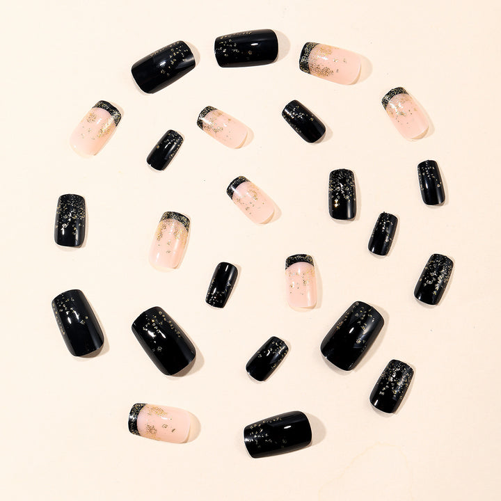 Elegante Glitzer Ombre Nagelkunst Extensions Karnz