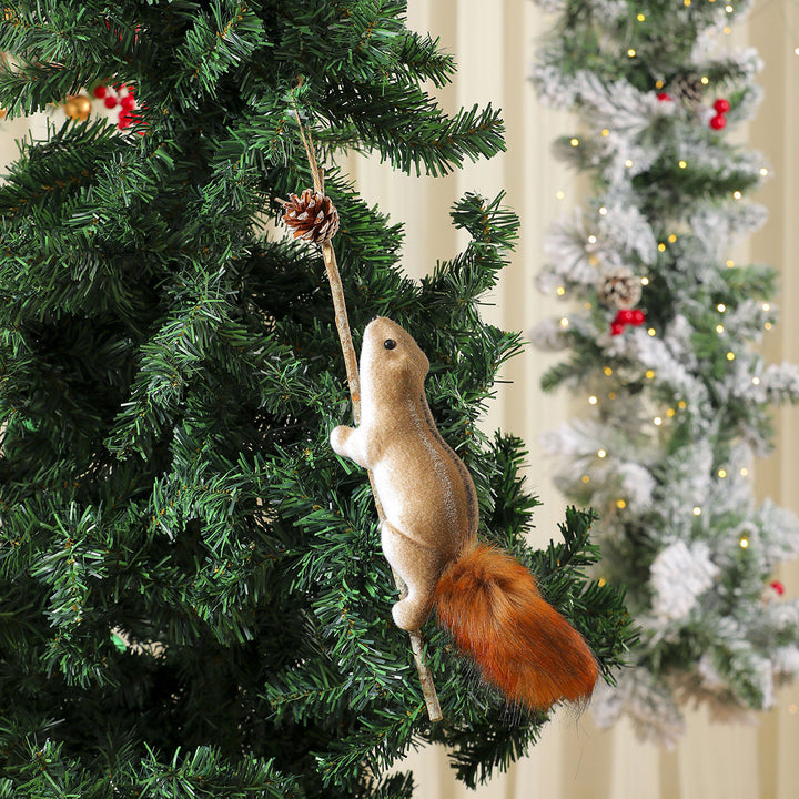 Dekorativer Weihnachts-Eichhörnchen-Ornament-Karnz