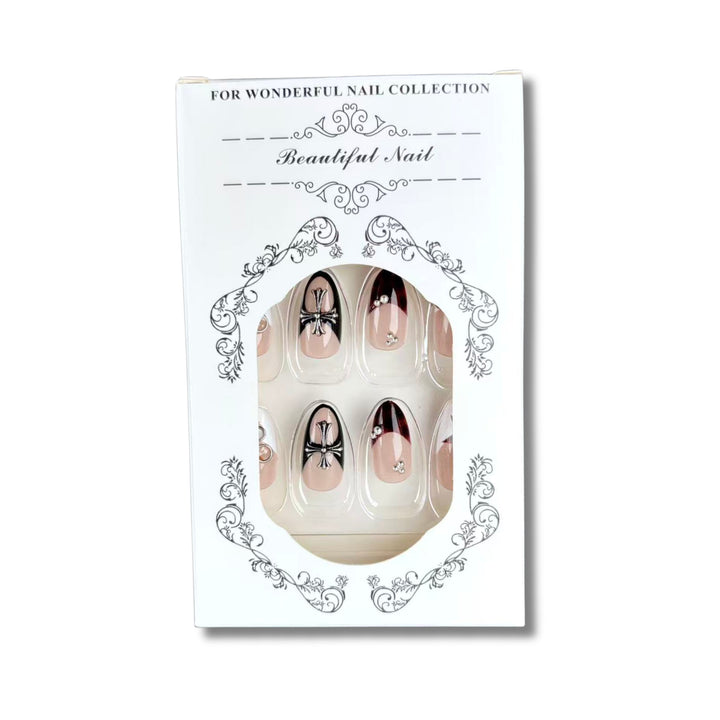 Gothic-Themen Press-On Nagelkunst Set