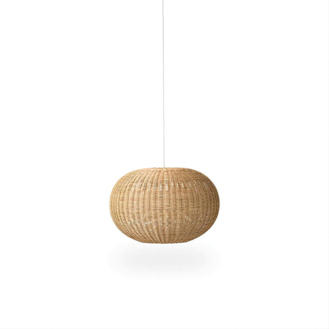Stilvolle Pendelleuchte aus handgewebtem Naturmaterial Karnz