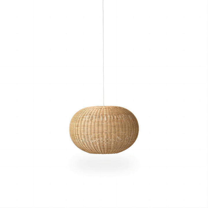 Stilvolle Pendelleuchte aus handgewebtem Naturmaterial Karnz