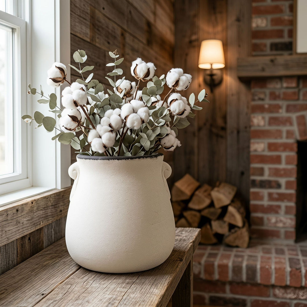 Handgefertigter Keramik Blumentopf Karnz