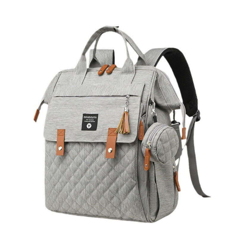 Multifunktionaler gesteppten Windelrucksack Karnz