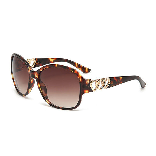 Damen elegante Sonnenbrille mit exquisite Rahmenverzierung Karnz