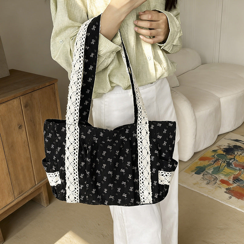WoElegant Floral Print Tote Bag Karnz