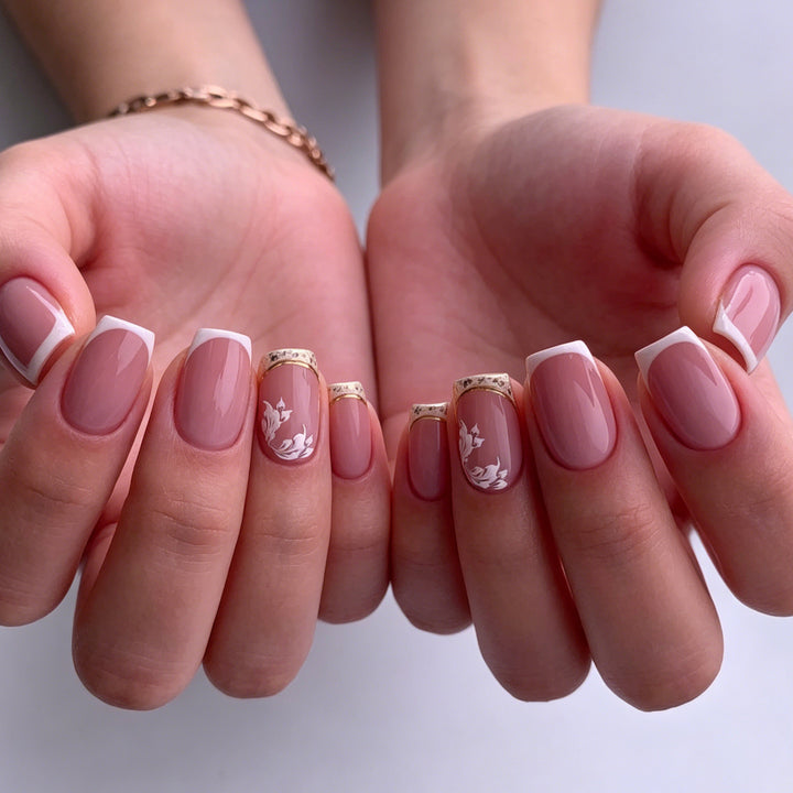 Elegante florale Acryl-Nagelverstärkungen Karnz 1789915777