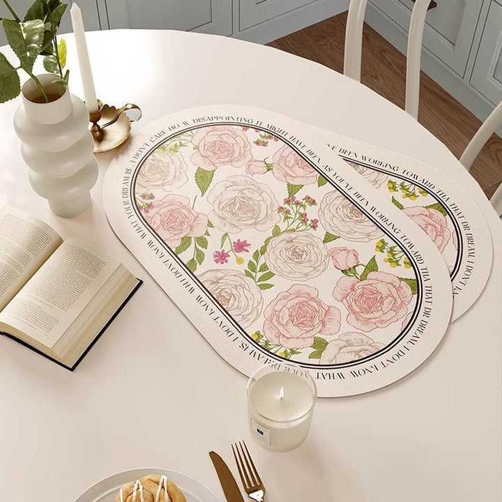 Blumengemusterte dekorative Tischsets Karnz