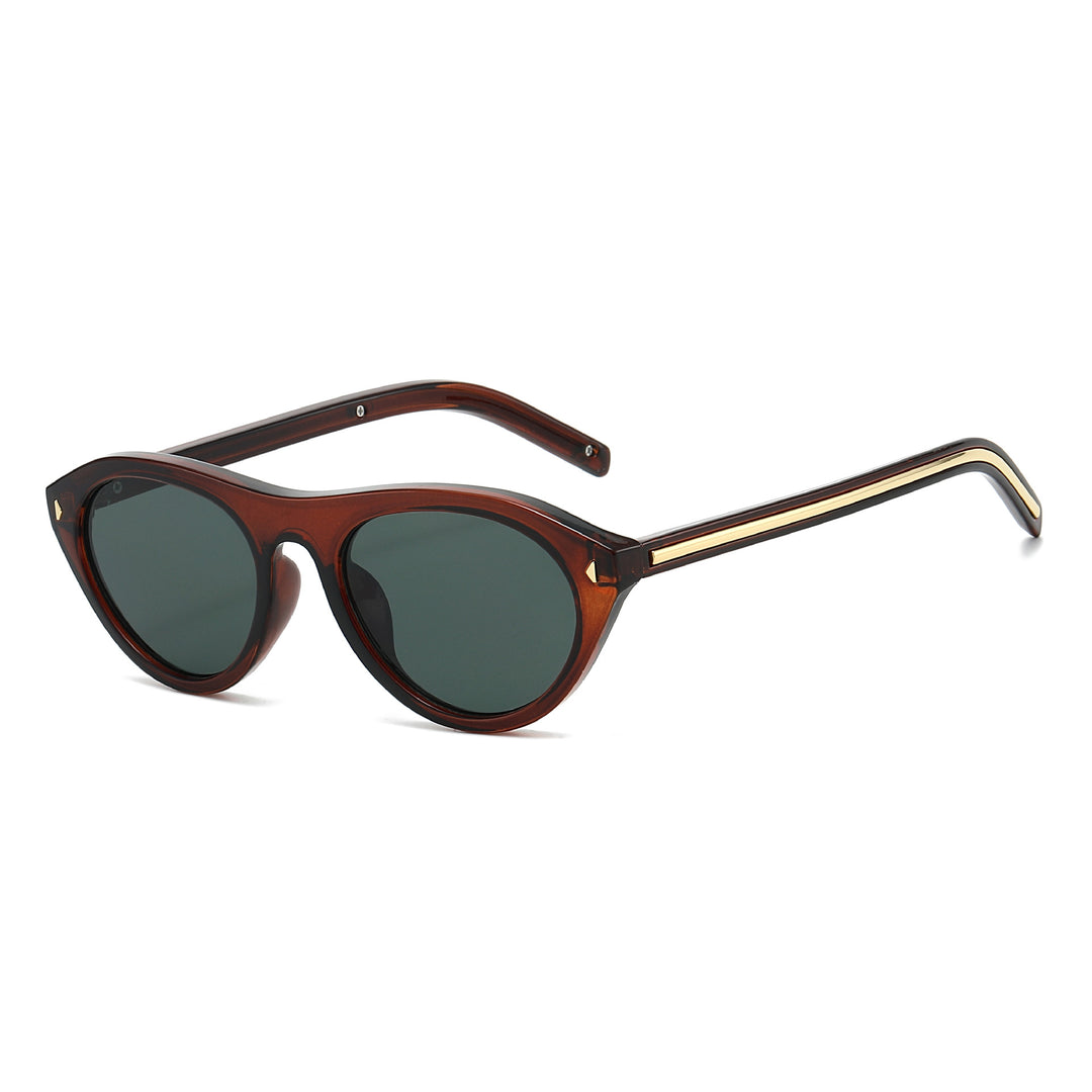 Retro-inspirierte geometrische Sonnenbrille Karnz