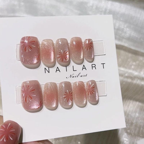Premium Floral Press-On Nail Kollektion Karnz
