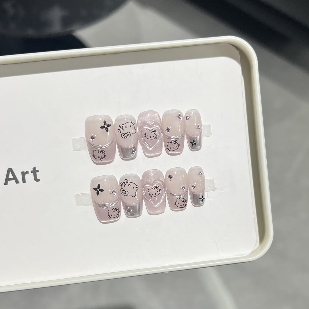 Themen-Press-On-Nail-Art Karnz