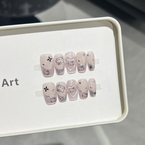 Themen-Press-On-Nail-Art Karnz