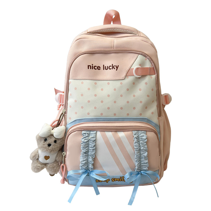 Stylischer multifunktionaler Rucksack mit niedlichen Charms Karnz