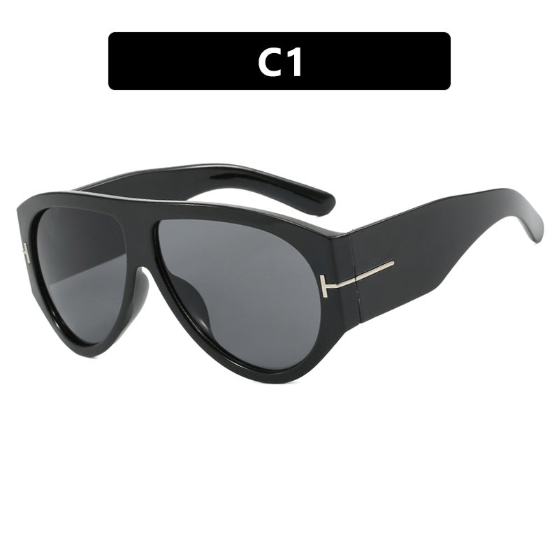 Damen modische oversized Sonnenbrille im Retro-Stil Karnz