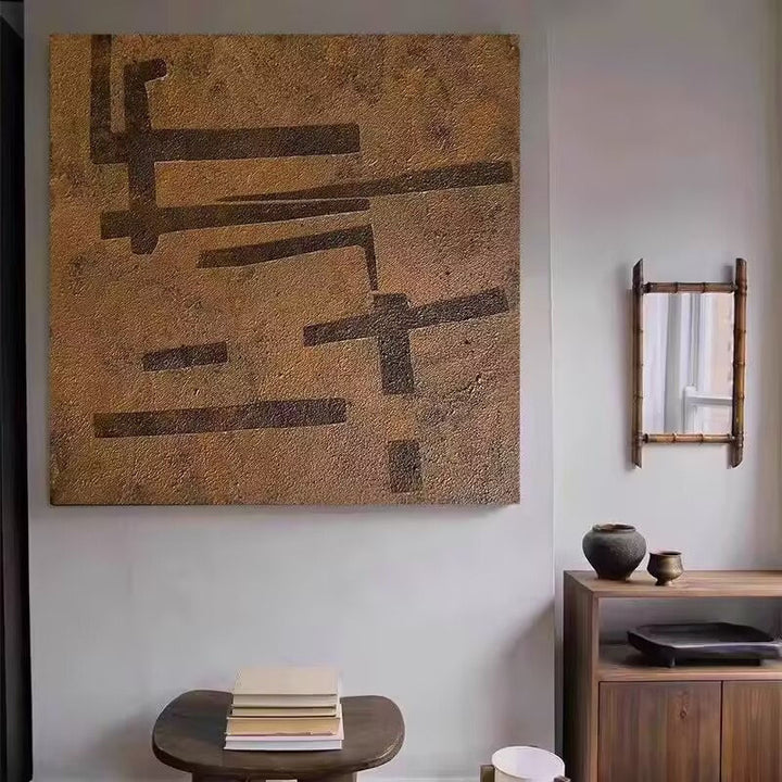 Abstrakte geometrische Wandleinwandkunst