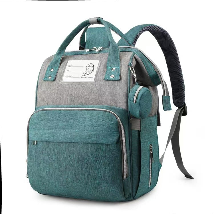 Multi-Compartment Funktionaler Wickelrucksack Karnz