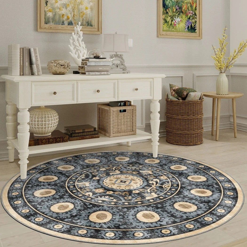 Vintage-inspirierter geometrischer Teppich