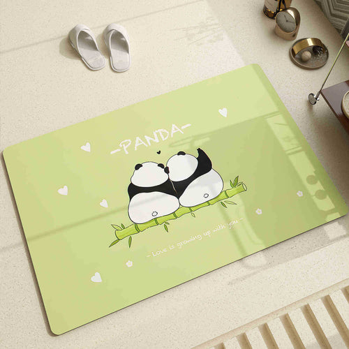 Adorable Panda-Themen Bereichsmatte