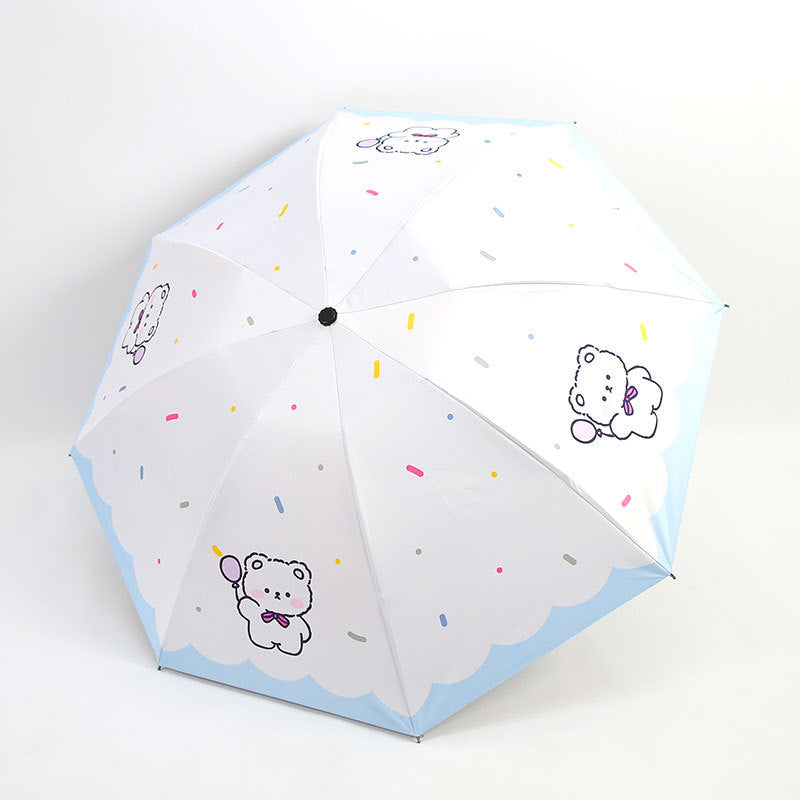 Damen Faltbarer Regenschirm mit niedlichem Tierdesign Karnz