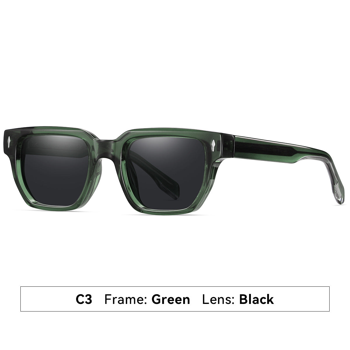 Damen Sonnenbrille im modernen, eleganten Quadratdesign Karnz